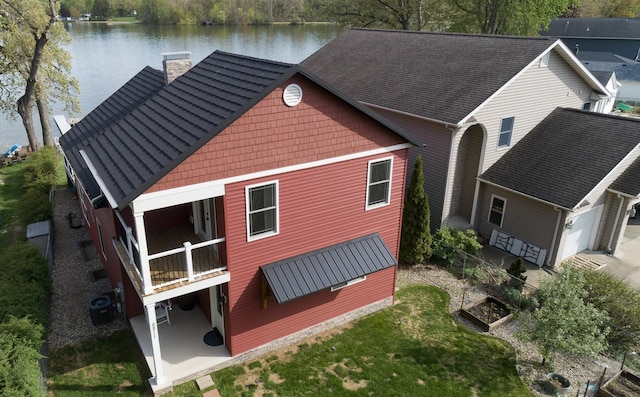 8811 Waruf Ave, Portage, MI 49002 - view from above of property with a nearby body of water