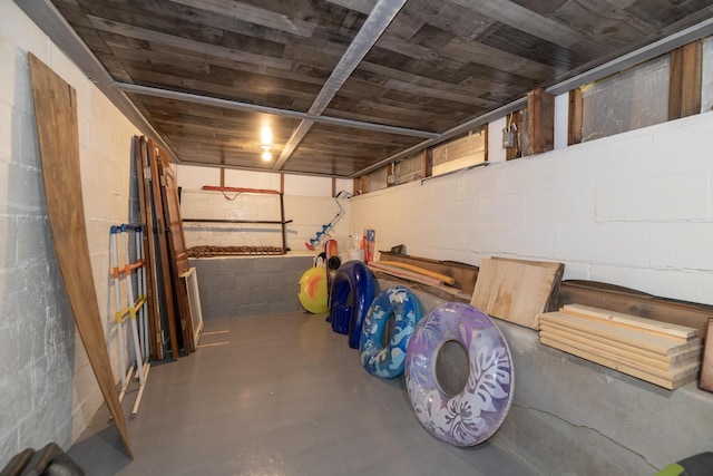 8811 Waruf Ave, Portage, MI 49002 - garage featuring concrete block wall