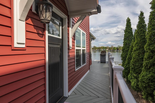 8811 Waruf Ave, Portage, MI 49002 - balcony featuring a water view and a grill