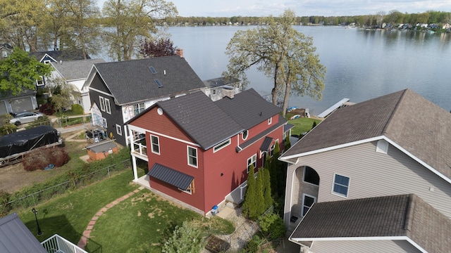 8811 Waruf Ave, Portage, MI 49002 - aerial perspective of suburban area with a large body of water