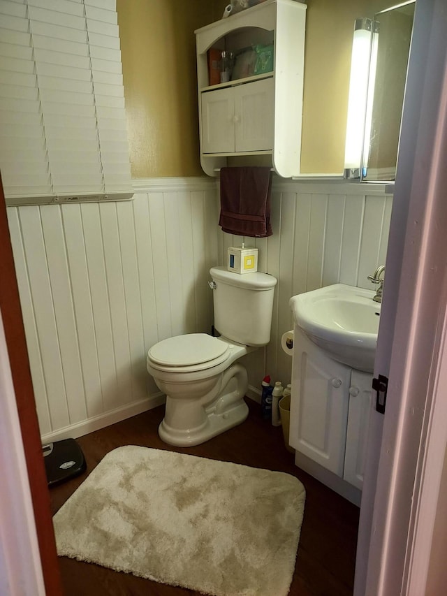 8811 Waruf Ave, Portage, MI 49002 - bathroom featuring vanity and wainscoting