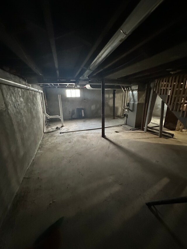view of basement