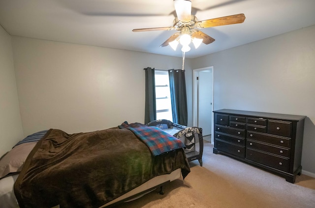 1291 103rd Ave, Plainwell, MI 49080 - carpeted bedroom featuring a ceiling fan