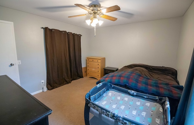 1291 103rd Ave, Plainwell, MI 49080 - bedroom with carpet floors and a ceiling fan