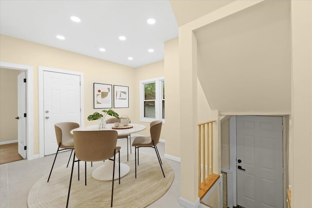 475 Algonquin St, Detroit, MI 48215 - dining space with recessed lighting and baseboards