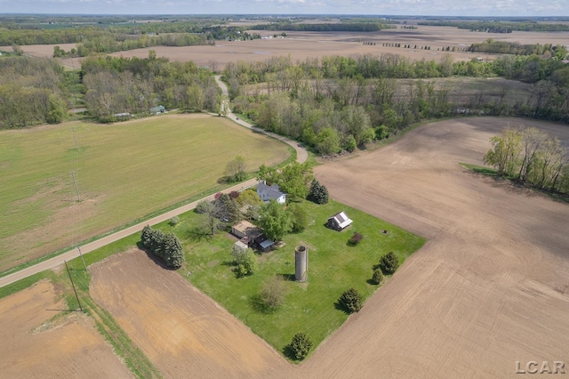 11160 W Ridgeville Rd, Morenci, MI 49256 - aerial overview of property's location featuring rural landscape