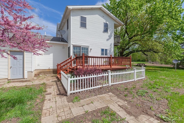 11160 W Ridgeville Rd, Morenci, MI 49256 - rear view of house featuring a deck