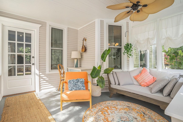 view of sunroom / solarium