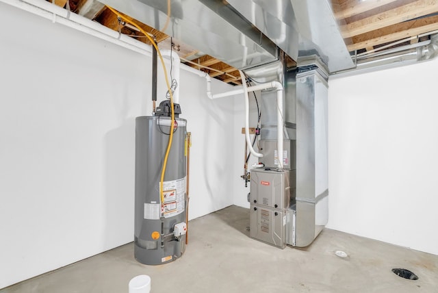 112 Mount Vernon St, Detroit, MI 48202 - utility room with gas water heater and heating unit