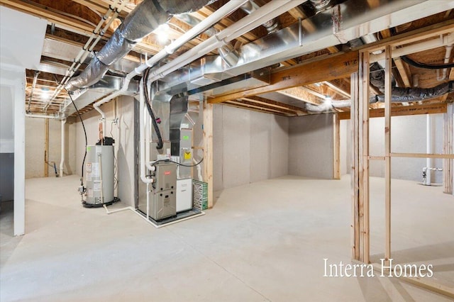 3772 Ambrosia Dr SW Unit 25, Grand Rapids, MI 49534 - unfinished basement with water heater and heating unit