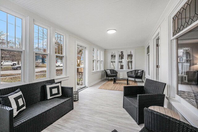 view of sunroom / solarium