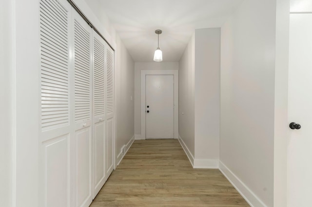 25720 Southwood Dr, Southfield, MI 48075 - hall with light wood-type flooring and baseboards