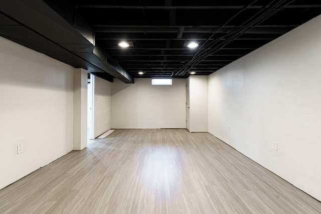 25720 Southwood Dr, Southfield, MI 48075 - finished basement featuring light wood-style flooring