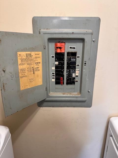 1120 W Montgomery Rd, Camden, MI 49232 - utility room featuring electric panel