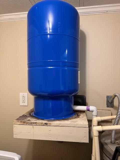 1120 W Montgomery Rd, Camden, MI 49232 - detailed view of ornamental molding and a water pressure tank