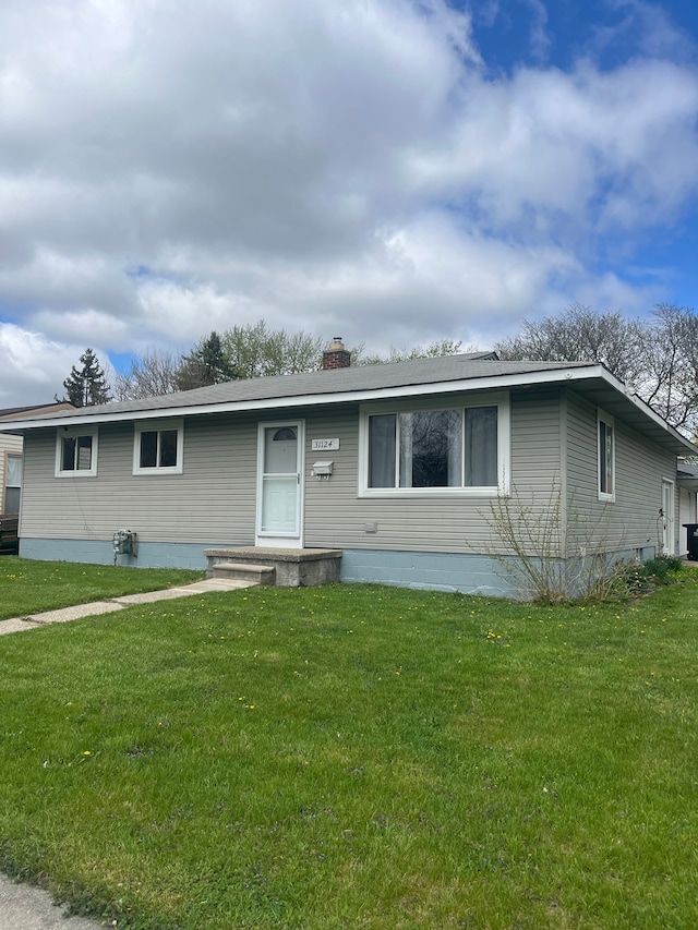 31124 Windsor St, Westland, MI 48185 - single story home featuring a front lawn and a chimney