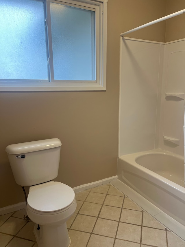 31124 Windsor St, Westland, MI 48185 - full bathroom featuring tile patterned flooring, baseboards, toilet, and bathing tub / shower combination