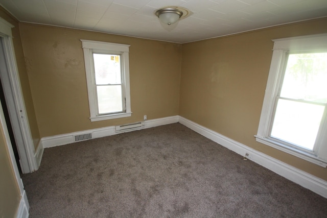 130 W Paterson St, Kalamazoo, MI 49007 - carpeted spare room featuring a baseboard heating unit and baseboards