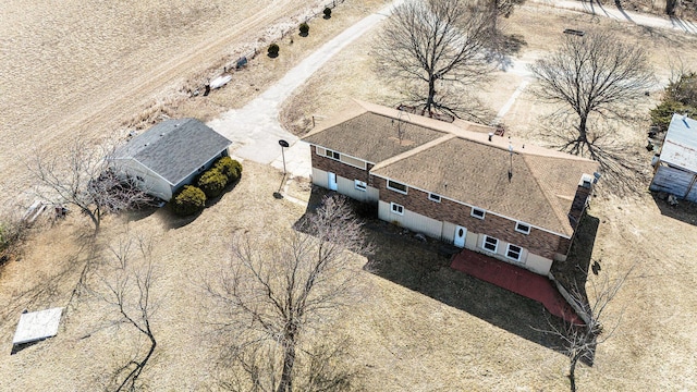 view from above of property