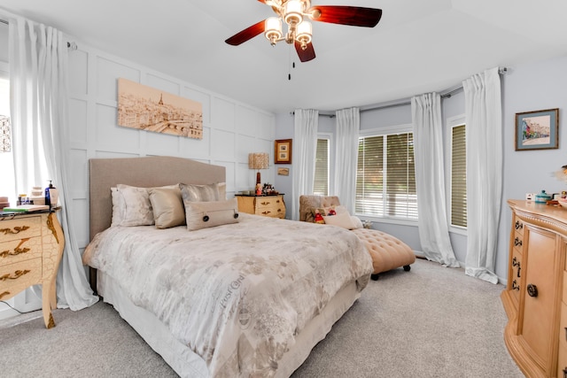 1704 Cassady Place Dr, Plymouth, MI 48170 - bedroom featuring carpet flooring and a ceiling fan