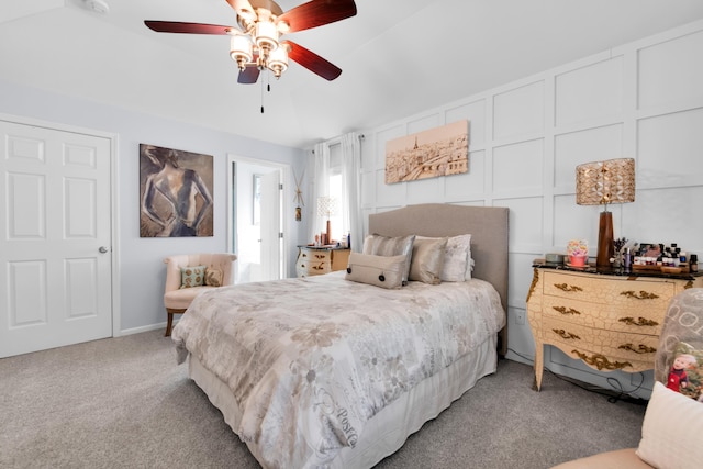 1704 Cassady Place Dr, Plymouth, MI 48170 - bedroom featuring light carpet and ceiling fan