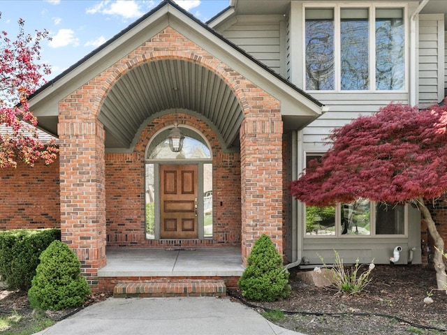 3744 Riverview Ter N, East China, MI 48054 - doorway to property with brick siding