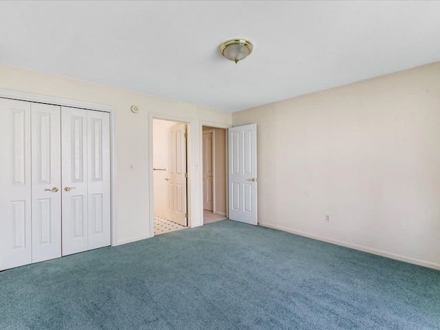 3744 Riverview Ter N, East China, MI 48054 - unfurnished bedroom featuring carpet floors, baseboards, and a closet