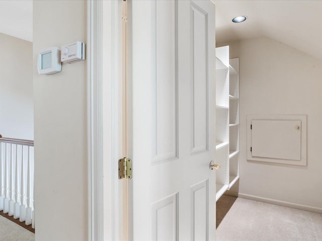 3744 Riverview Ter N, East China, MI 48054 - bathroom with vaulted ceiling and baseboards