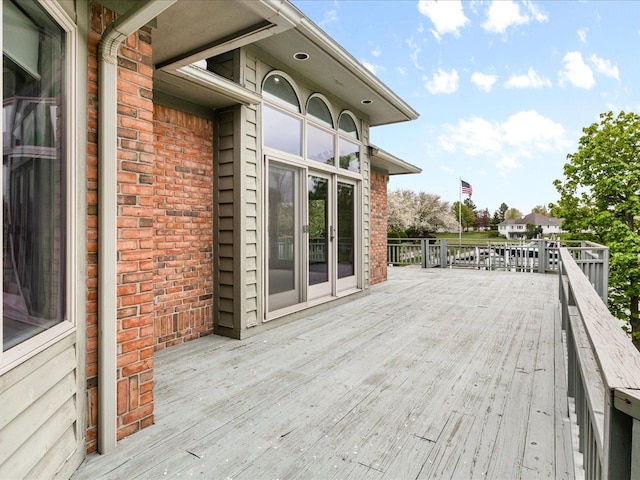 3744 Riverview Ter N, East China, MI 48054 - view of wooden deck