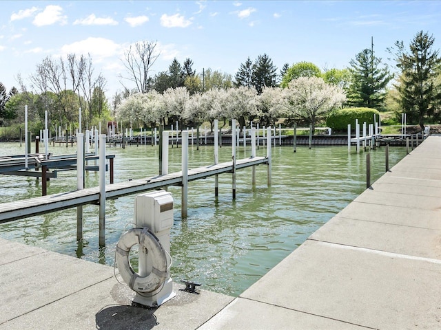 3744 Riverview Ter N, East China, MI 48054 - dock area with a water view