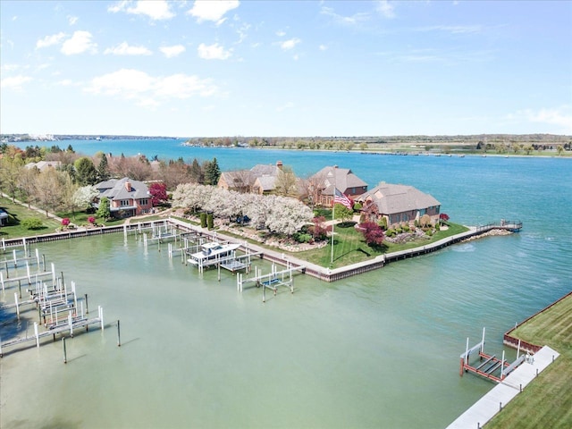 3744 Riverview Ter N, East China, MI 48054 - bird's eye view of a nearby body of water