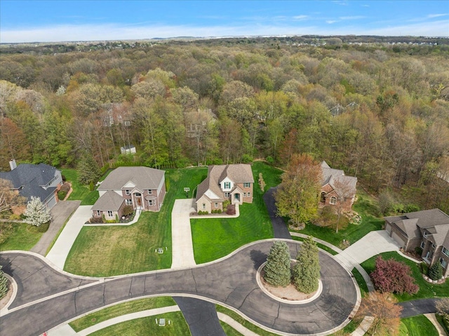 5633 Golf Pointe Dr, Clarkston, MI 48348 - aerial view of property's location featuring a heavily wooded area