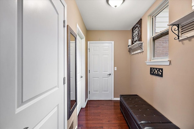 5633 Golf Pointe Dr, Clarkston, MI 48348 - entryway with dark wood-type flooring