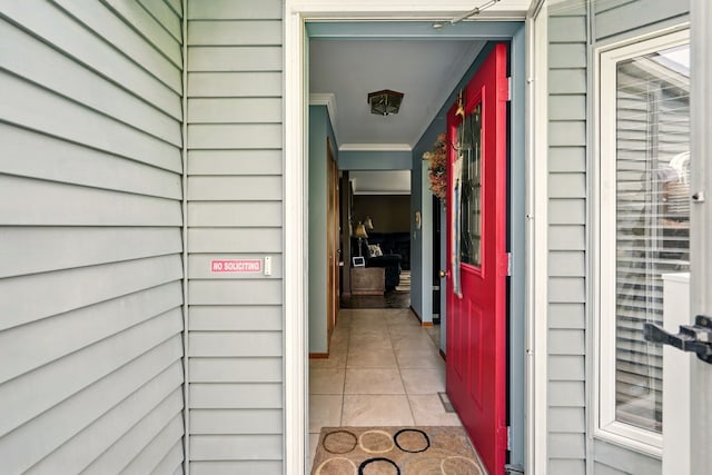 view of exterior entry