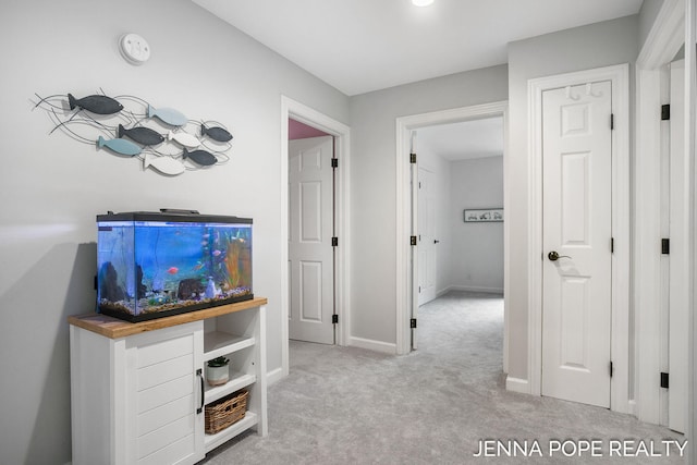 16840 Cricket Ct, Grand Haven, MI 49417 - hall featuring carpet floors and baseboards