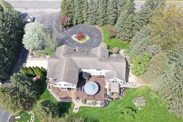 aerial view of property's location