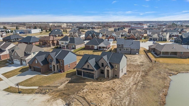 aerial perspective of suburban area