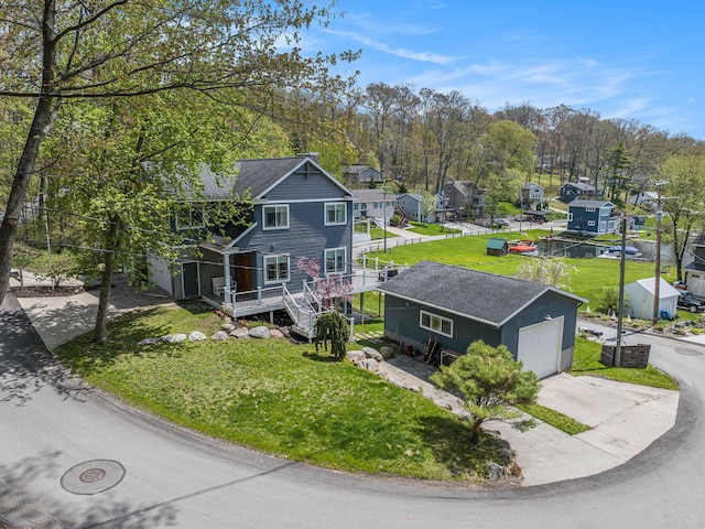 7379 Wimpole Dr NE, Belding, MI 48809 - aerial perspective of suburban area