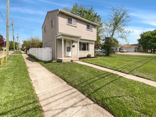 view of front of house with brick siding