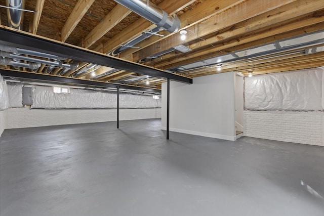 3408 Eastern Ave, Rochester Hills, MI 48307 - unfinished basement with electric panel and baseboards