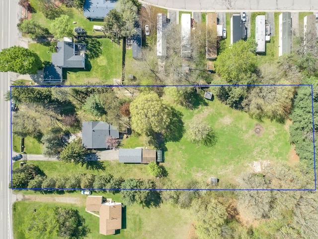 4953 Clintonville Rd, Clarkston, MI 48346 - aerial view of property's location with property parcel outlined