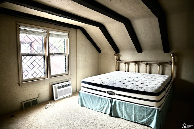 330 Devonshire St, Dearborn, MI 48124 - bedroom with lofted ceiling, carpet, and a textured wall