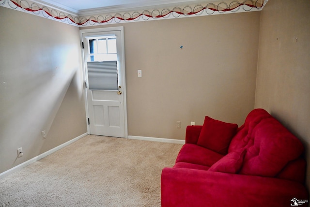 330 Devonshire St, Dearborn, MI 48124 - sitting room with carpet and crown molding