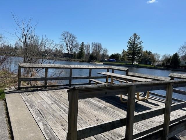 dock with a water view