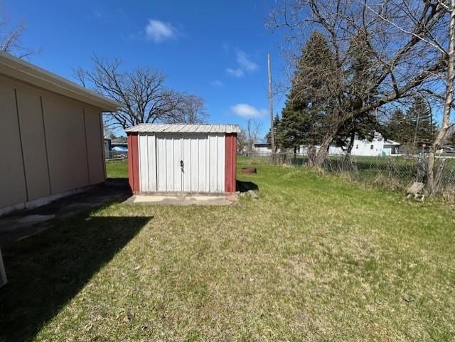 view of shed