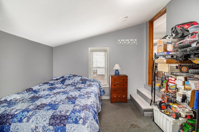 185 S Madison Ave, Custer, MI 49405 - carpeted bedroom with vaulted ceiling