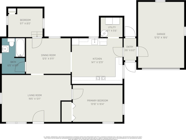 185 S Madison Ave, Custer, MI 49405 - room layout