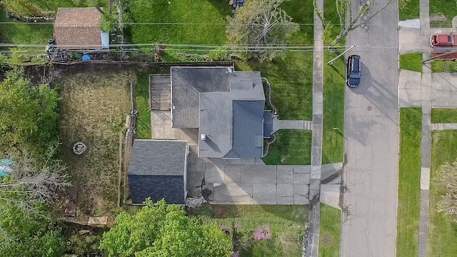 view from above of property
