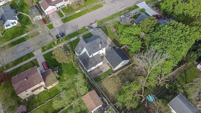 aerial perspective of suburban area