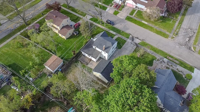 aerial perspective of suburban area